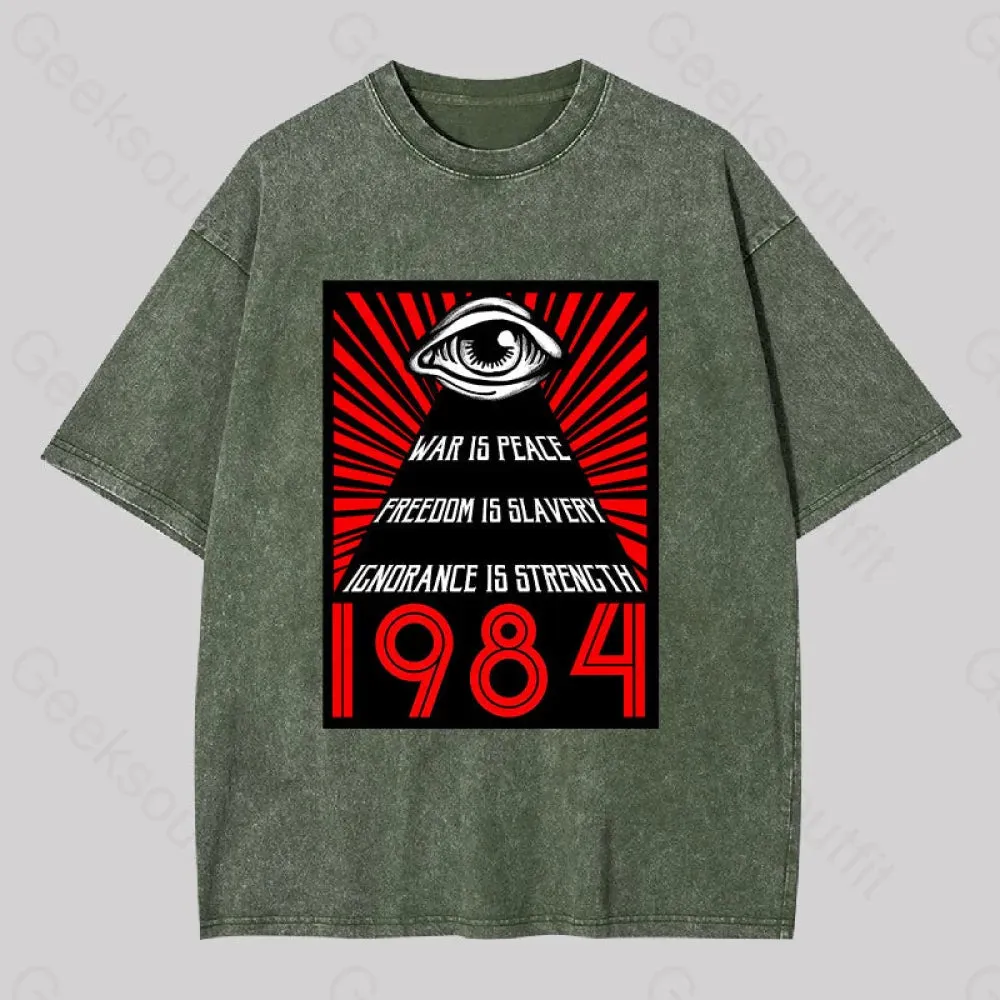 1984 Orwell Washed T-shirt