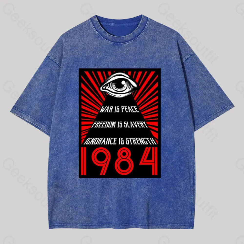 1984 Orwell Washed T-shirt