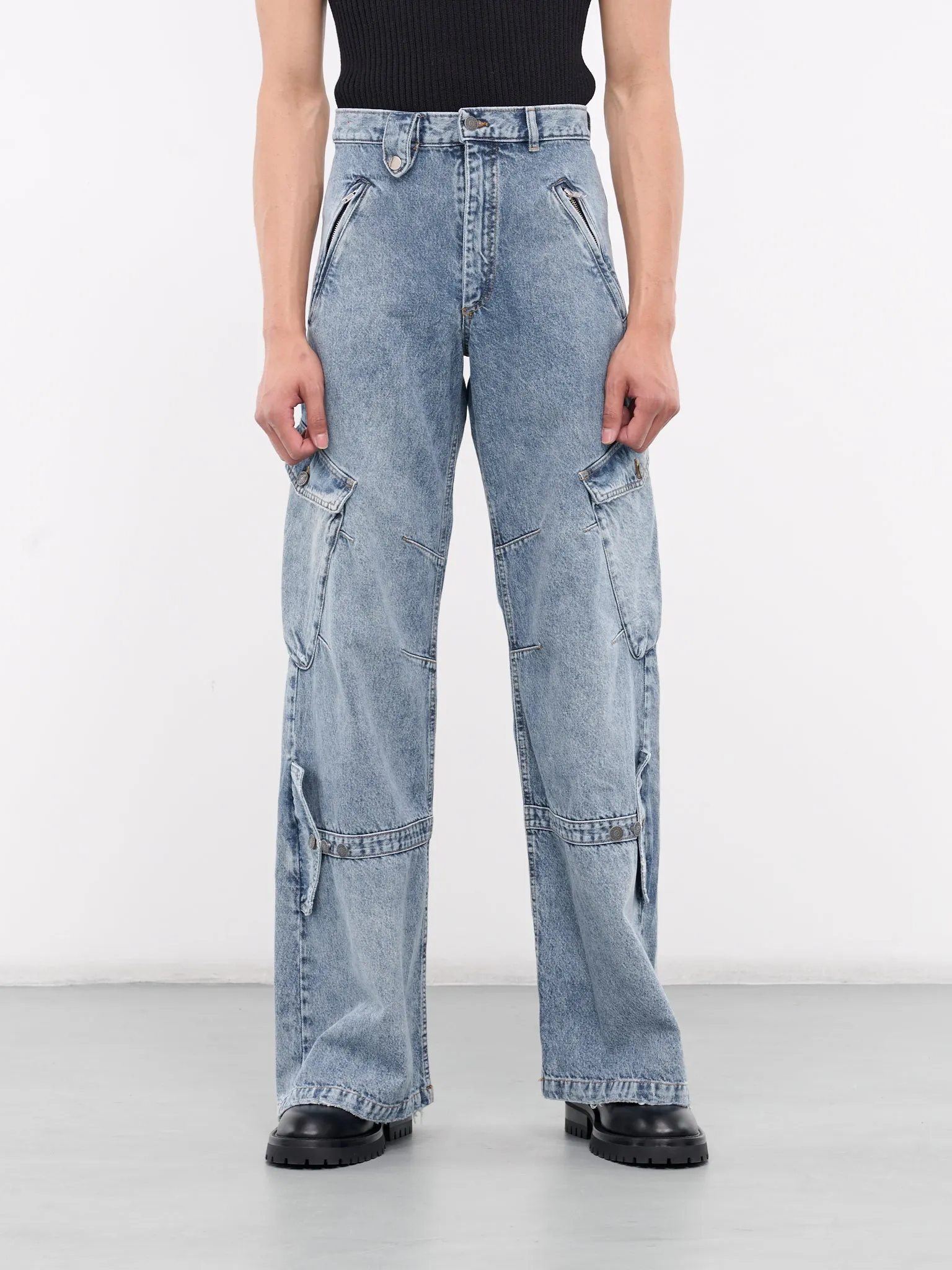 Acid Washed Jeans (DN-001-A-BLUE-ACID-WASHED)