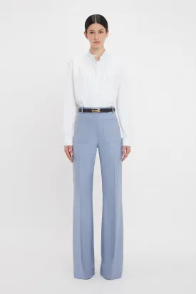 Alina High Waisted Trouser In Bluebell