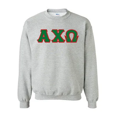 Alpha Chi Omega Standards Crewneck Sweatshirt - G180 - TWILL