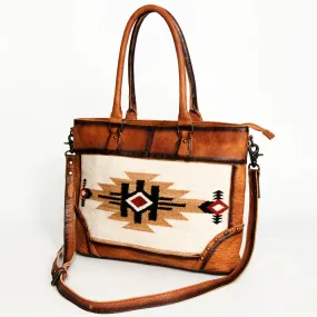 American Darling Cream Aztec Tan Leather Purse