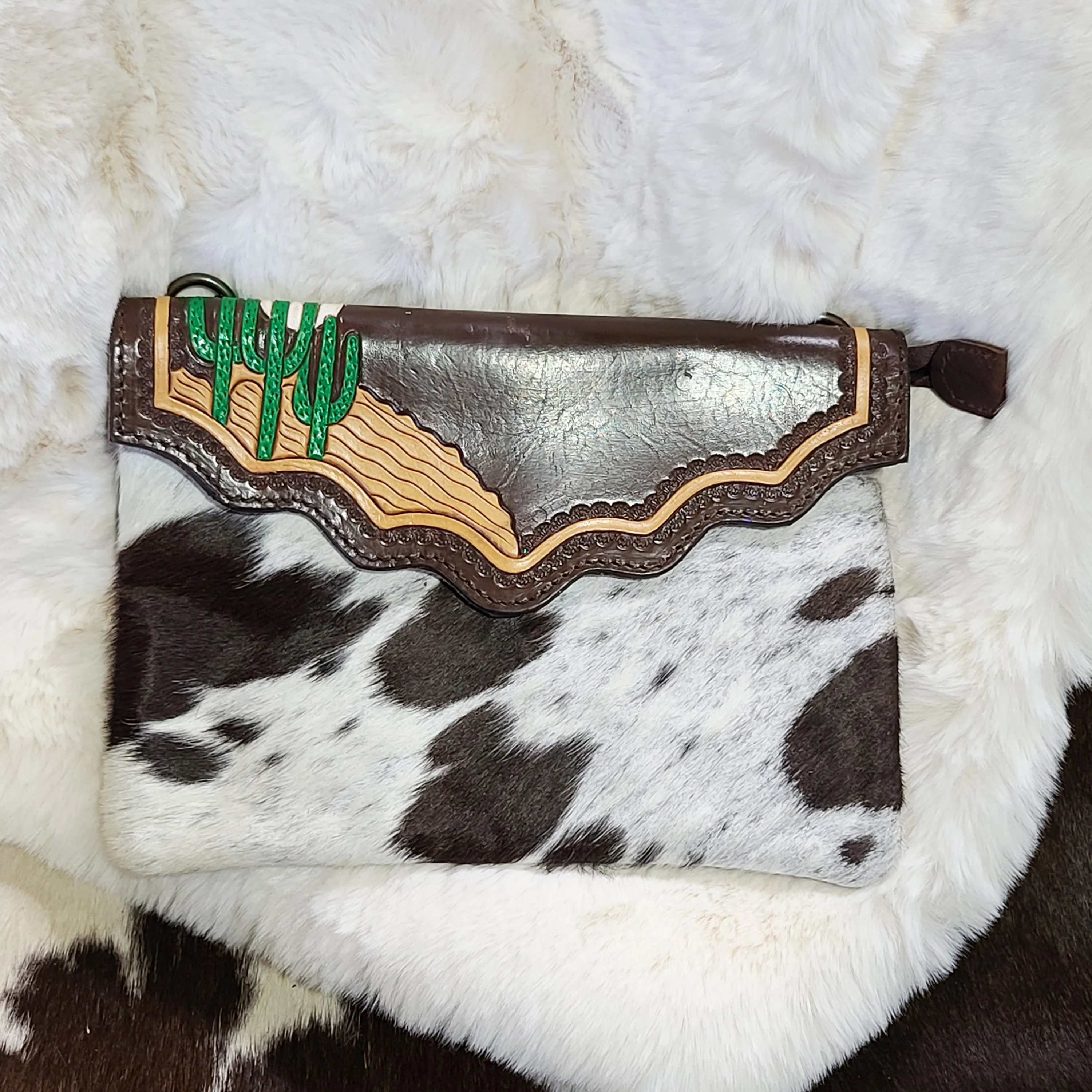 American Darling Hide/Cactus Crossbody