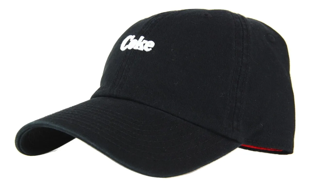 American Needle Micro Slouch Coke Dad Cap - Black/White