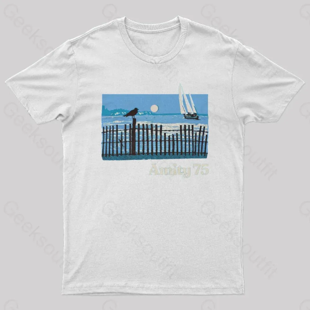 Amity 1975 The Summer Of Jaws Geek T-Shirt