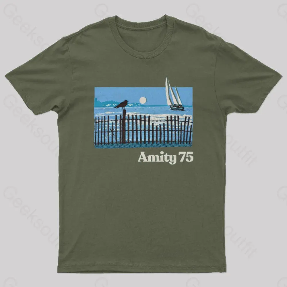 Amity 1975 The Summer Of Jaws Geek T-Shirt