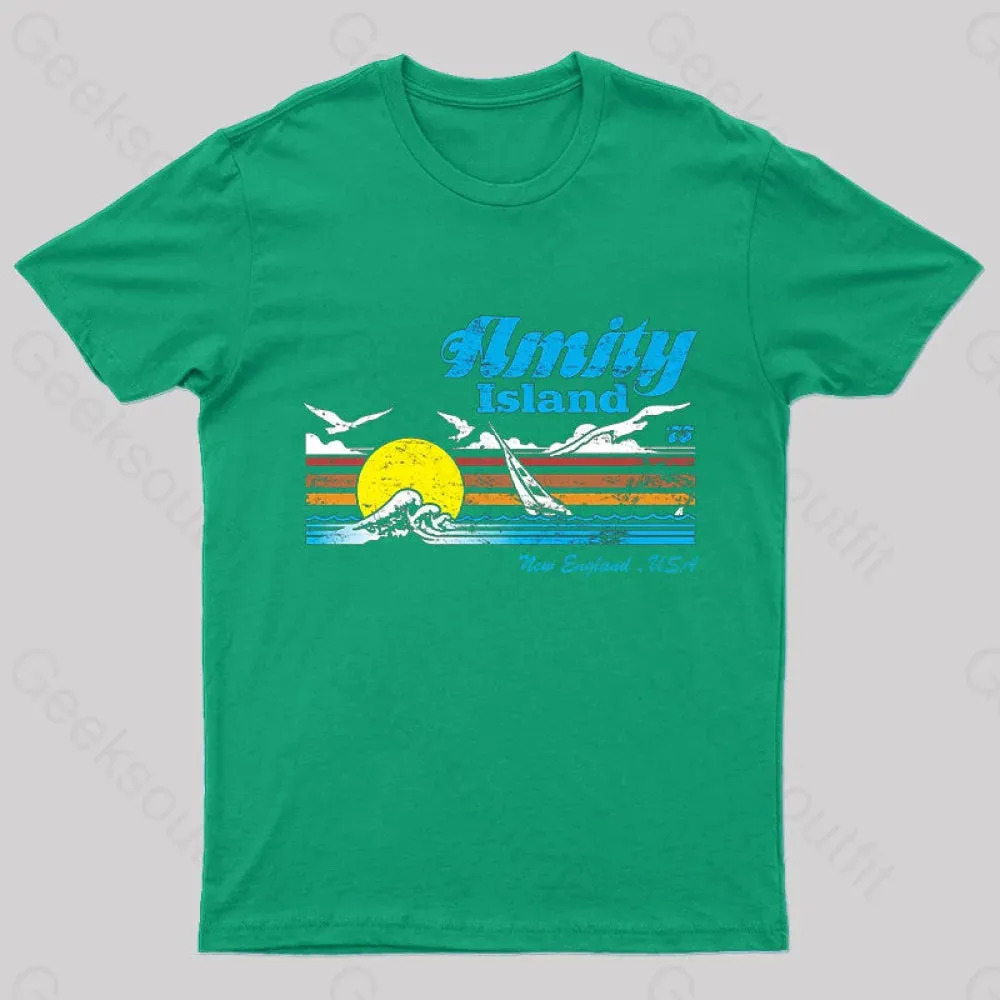 Amity Island Vintage Nerd T-Shirt