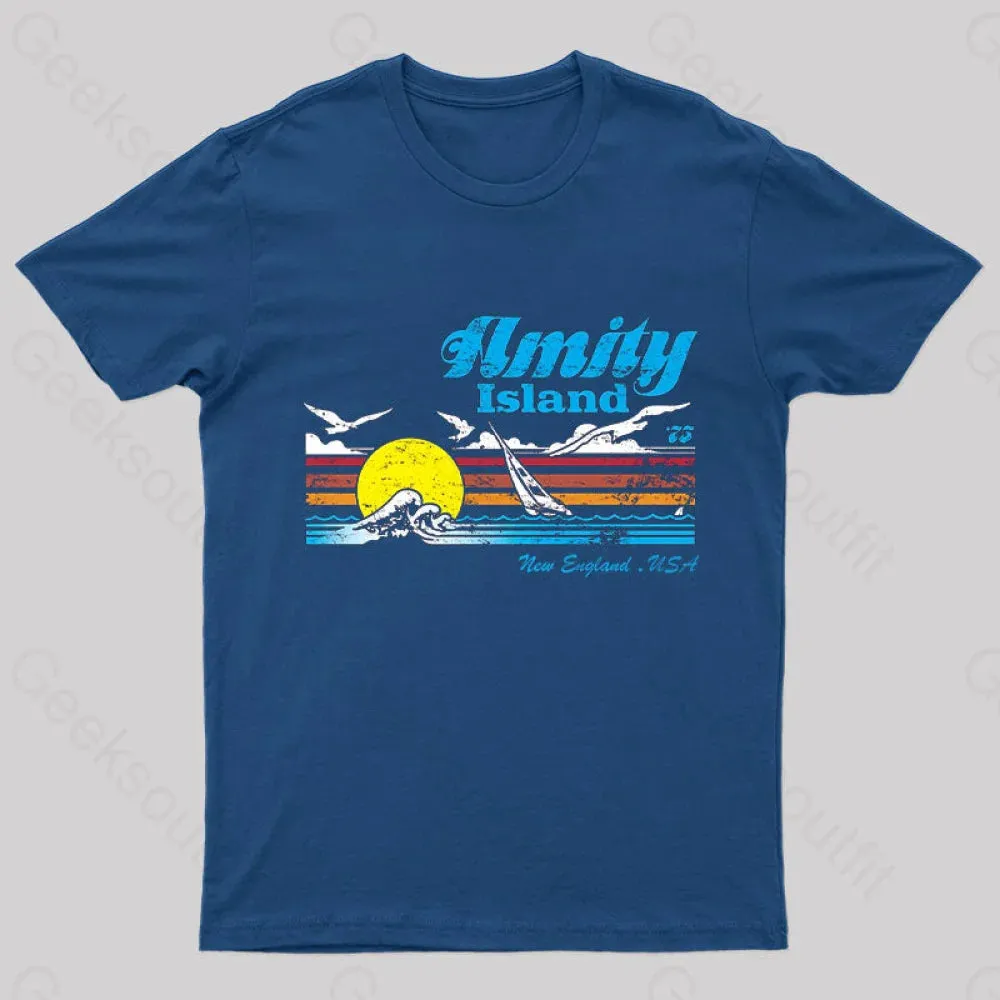 Amity Island Vintage Nerd T-Shirt