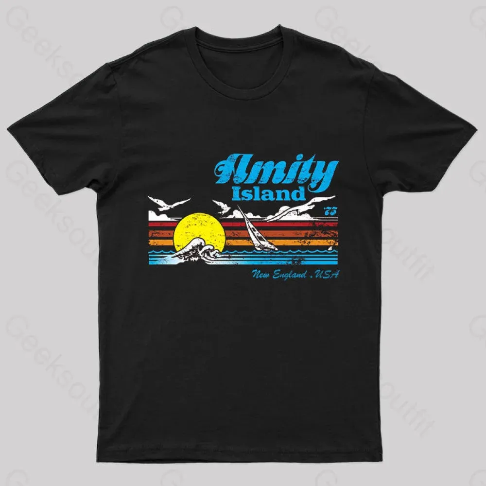 Amity Island Vintage Nerd T-Shirt