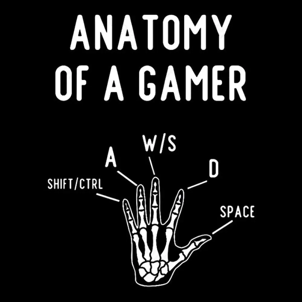 Anatomy of a Gamer Geek T-Shirt