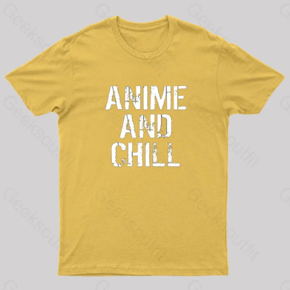 Anime And Chill Humorous Fun T-Shirt