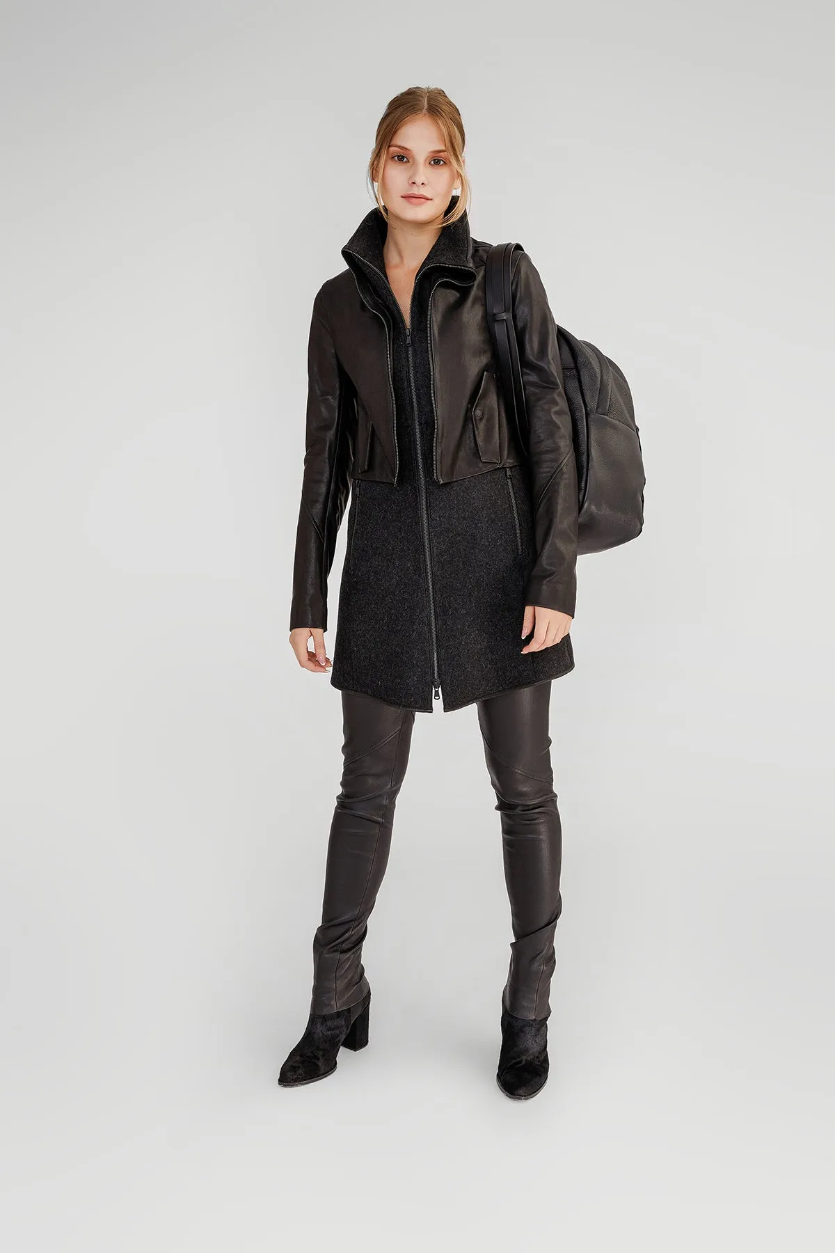 Anthracite Wool Coat