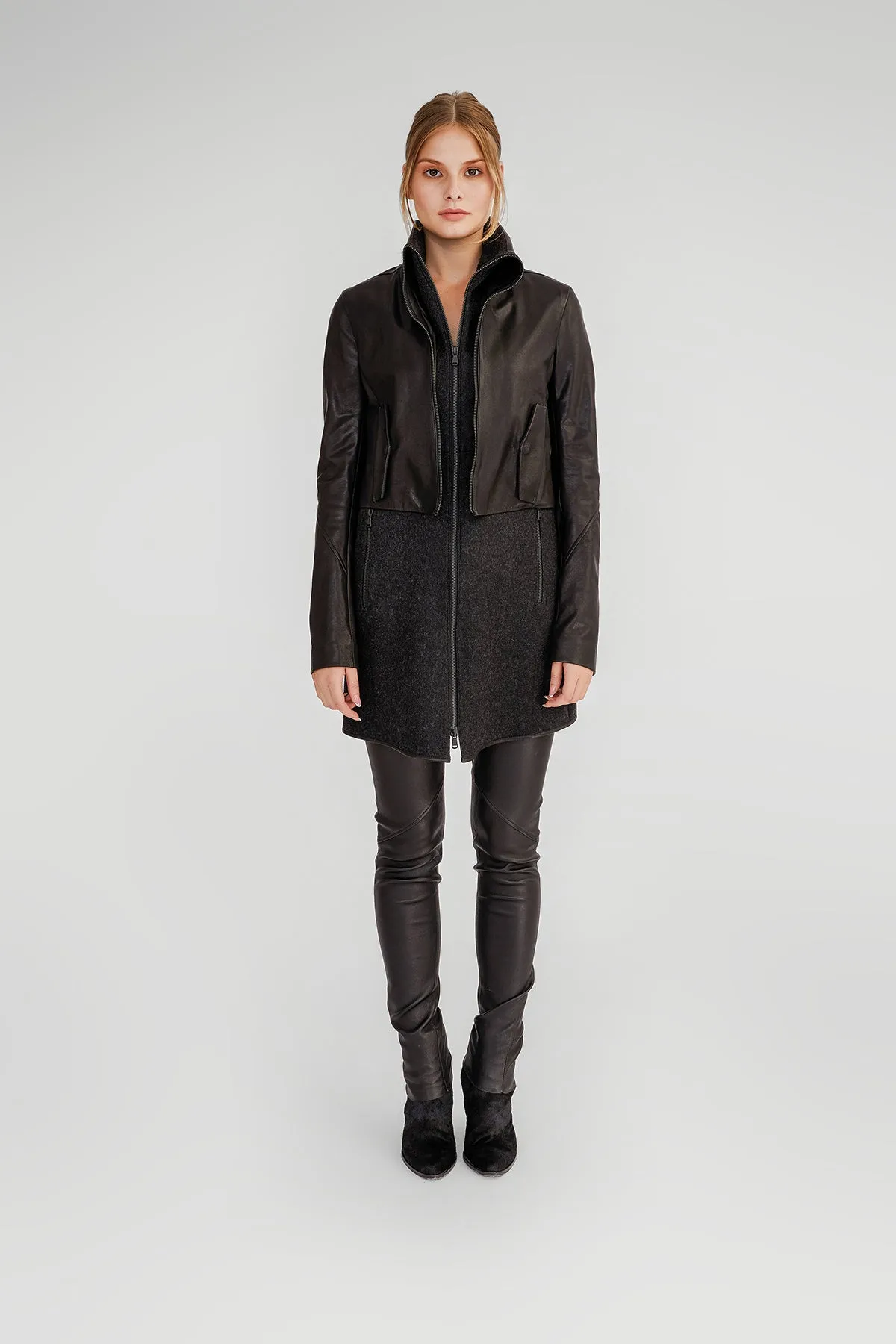 Anthracite Wool Coat