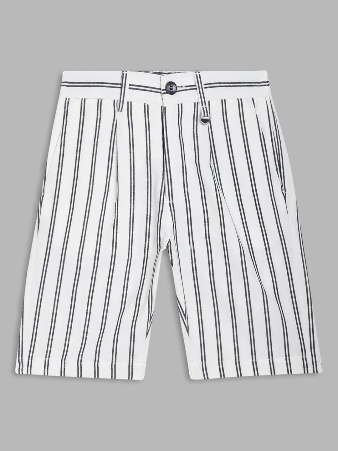 Antony Morato Boys Striped Mid-Rise Regular Shorts