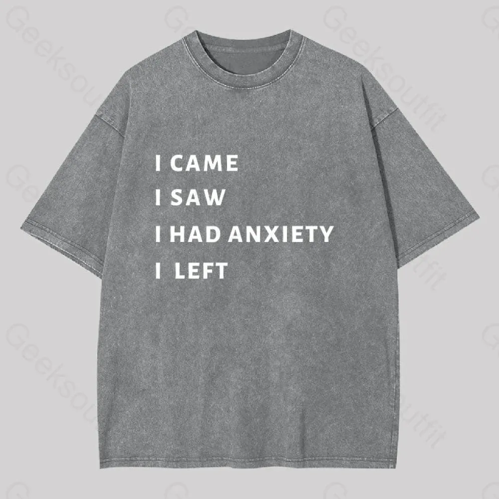 Anxiety Washed T-shirt