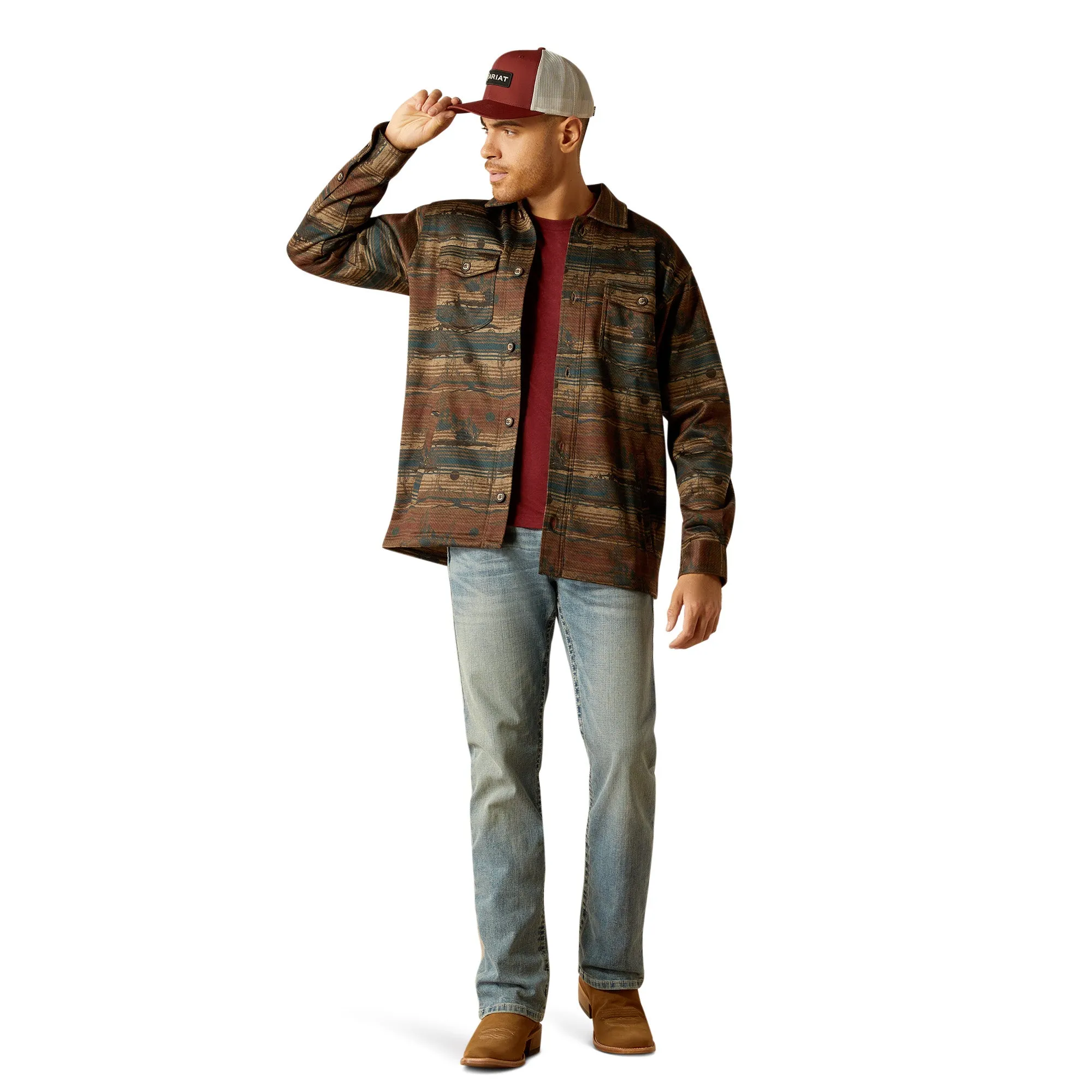 Ariat Mens 10052734 Caldwell Printed Shirt Jacket