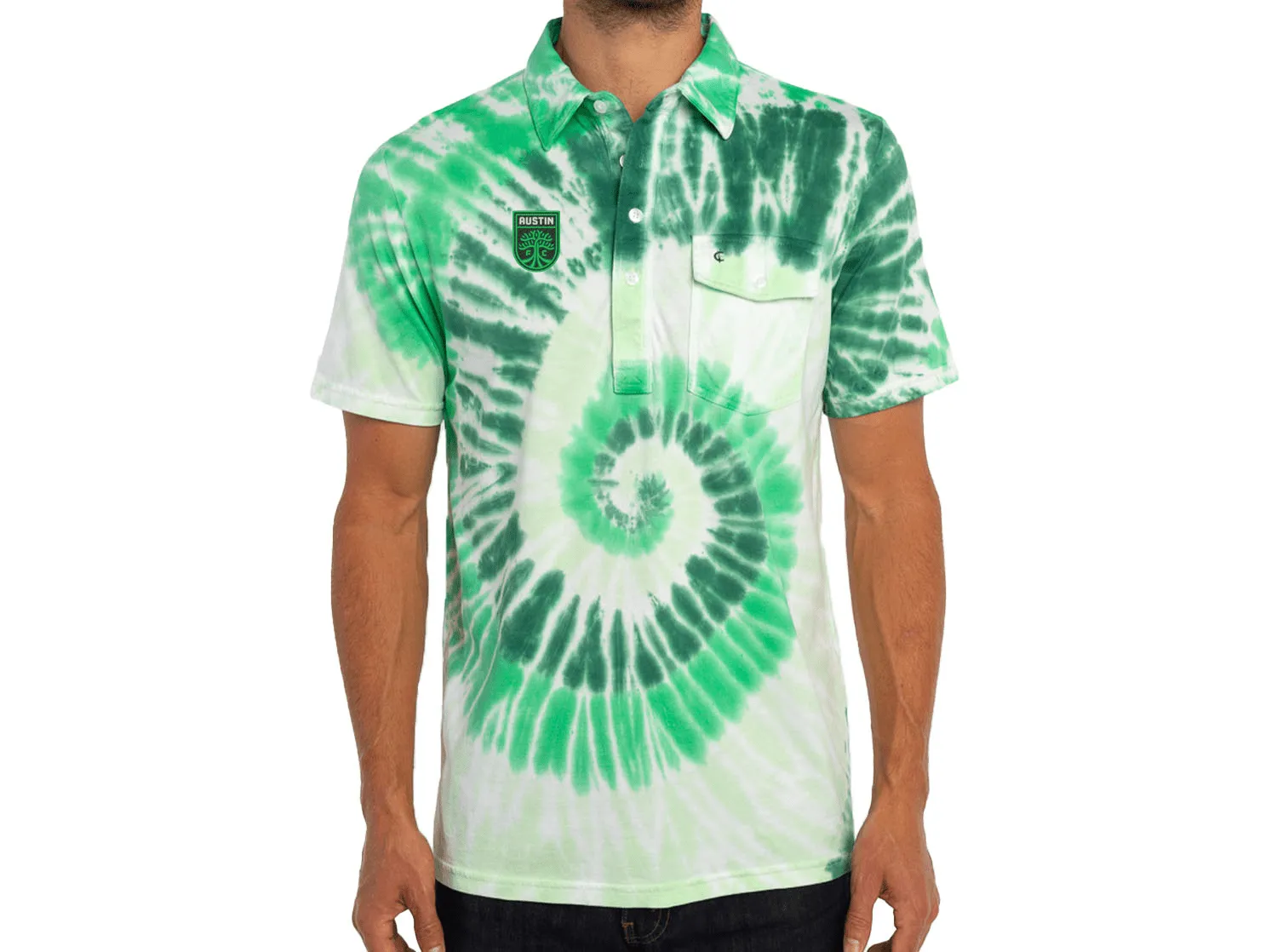 Austin FC - Classic Players Shirt - Badge - Verde Tie-Dye