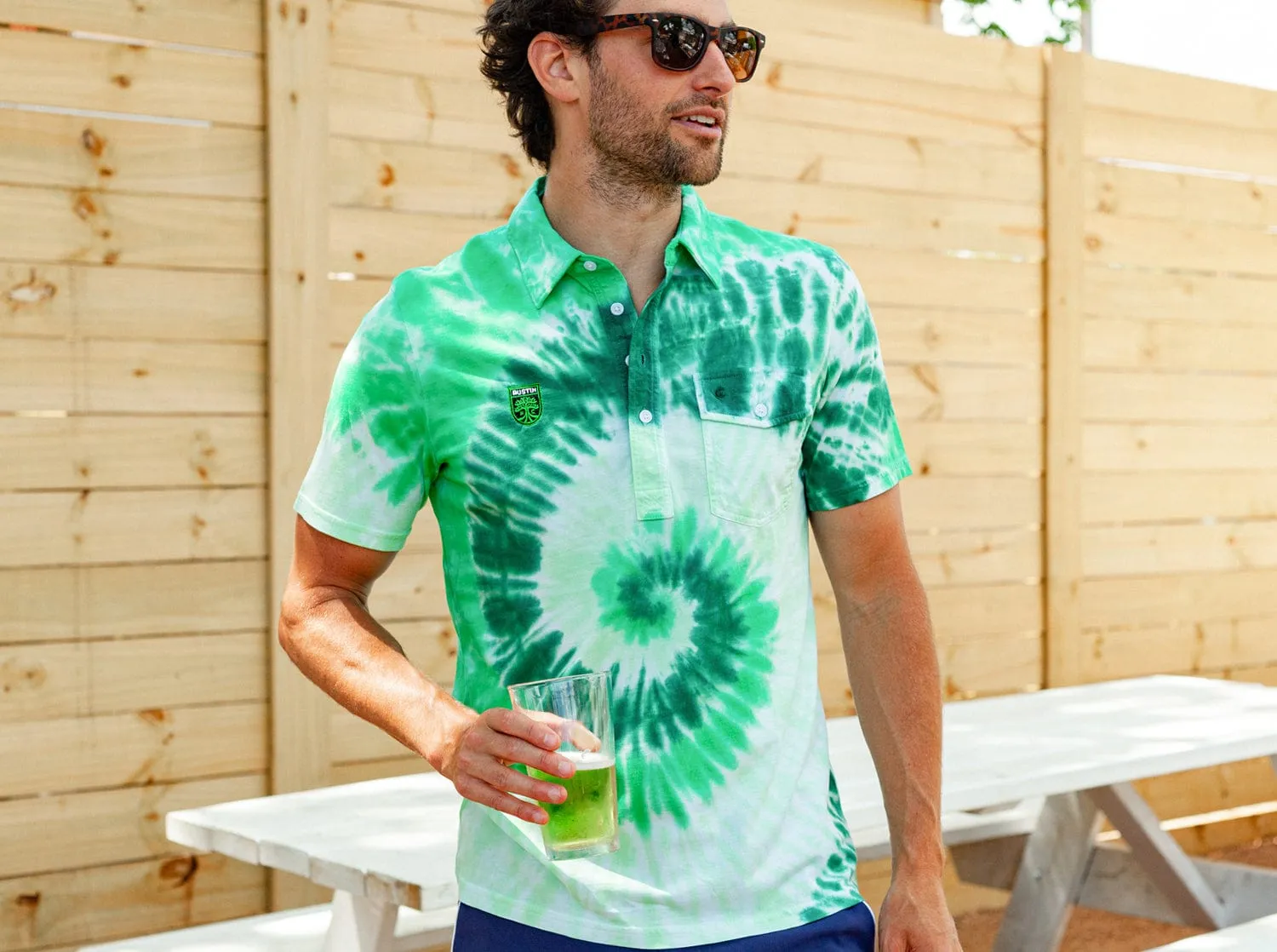 Austin FC - Classic Players Shirt - Badge - Verde Tie-Dye