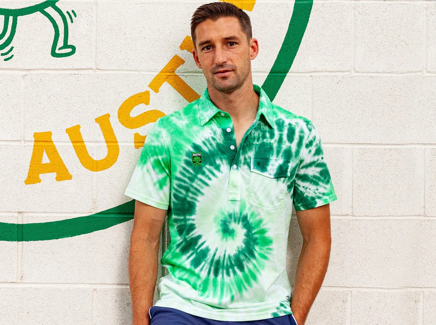 Austin FC - Classic Players Shirt - Badge - Verde Tie-Dye