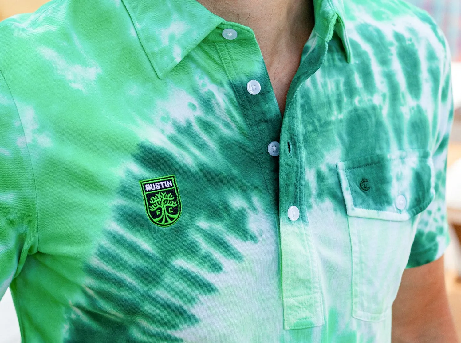 Austin FC - Classic Players Shirt - Badge - Verde Tie-Dye