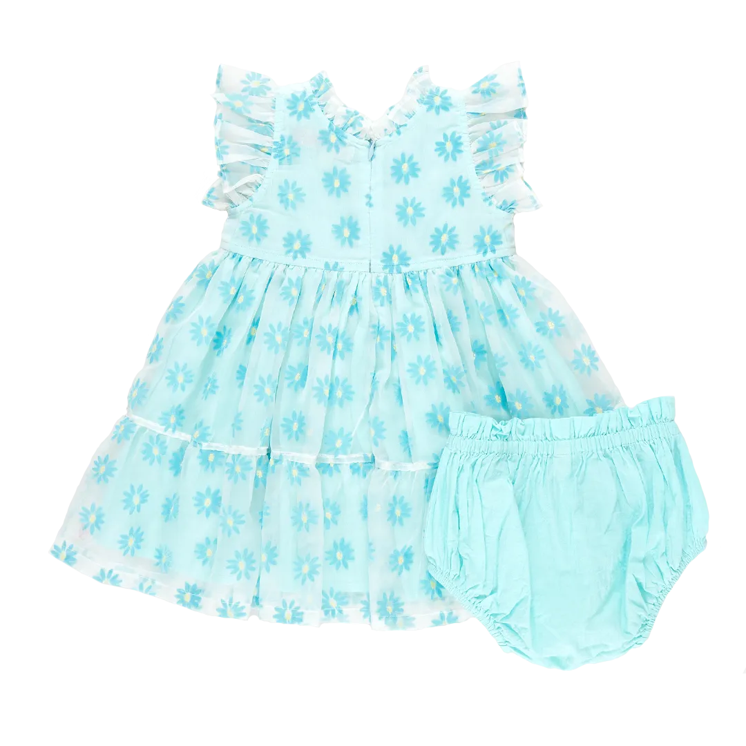 Baby Girls Jennifer Dress Set - Blue Daisy