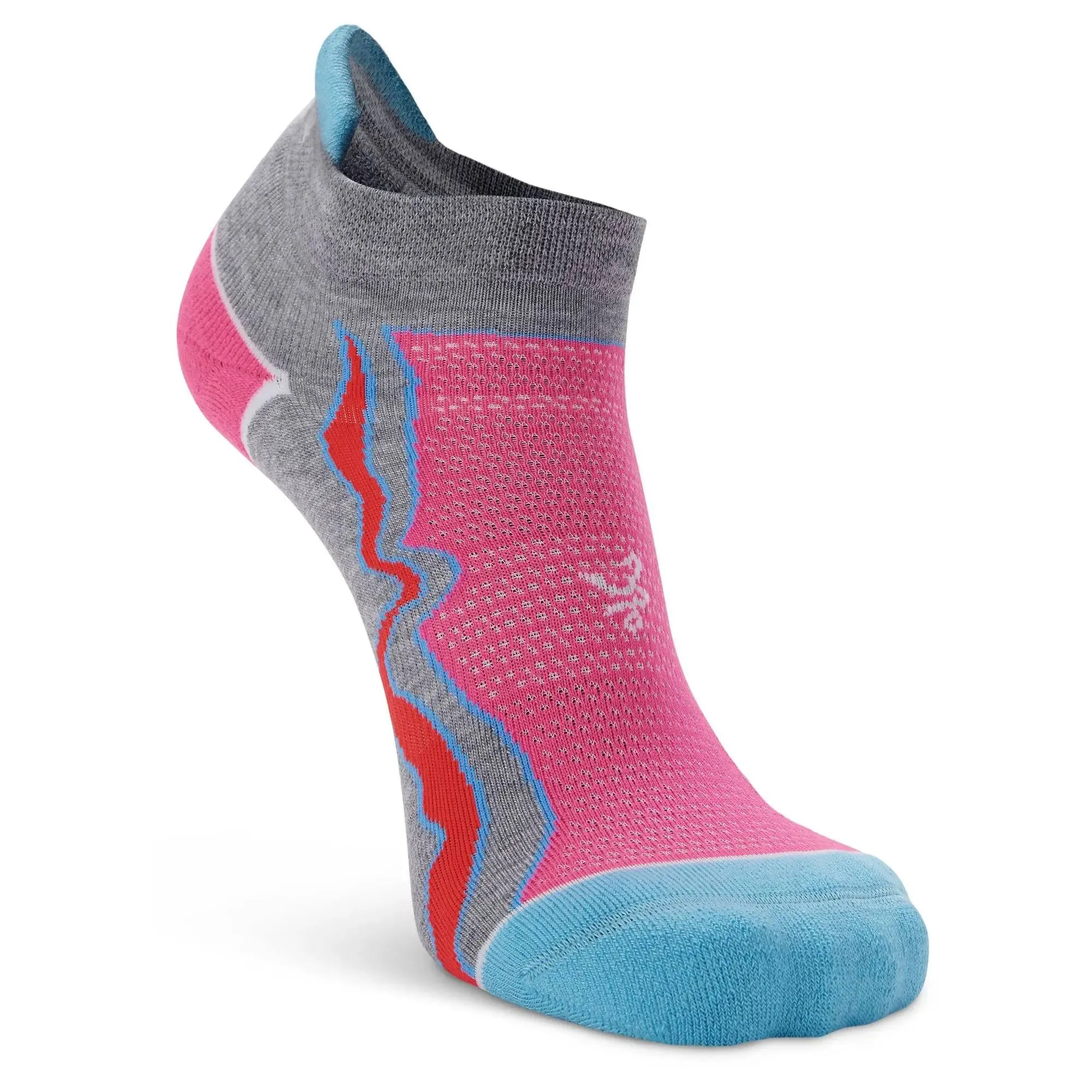 Balega Enduro No Show Socks - Mid Grey/ Watermelon