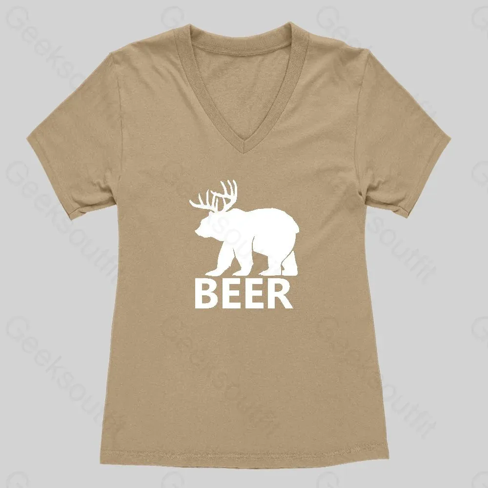 Beer Women's V-Neck T-shirt