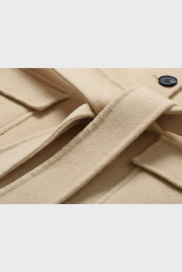 Beige Wool Coat