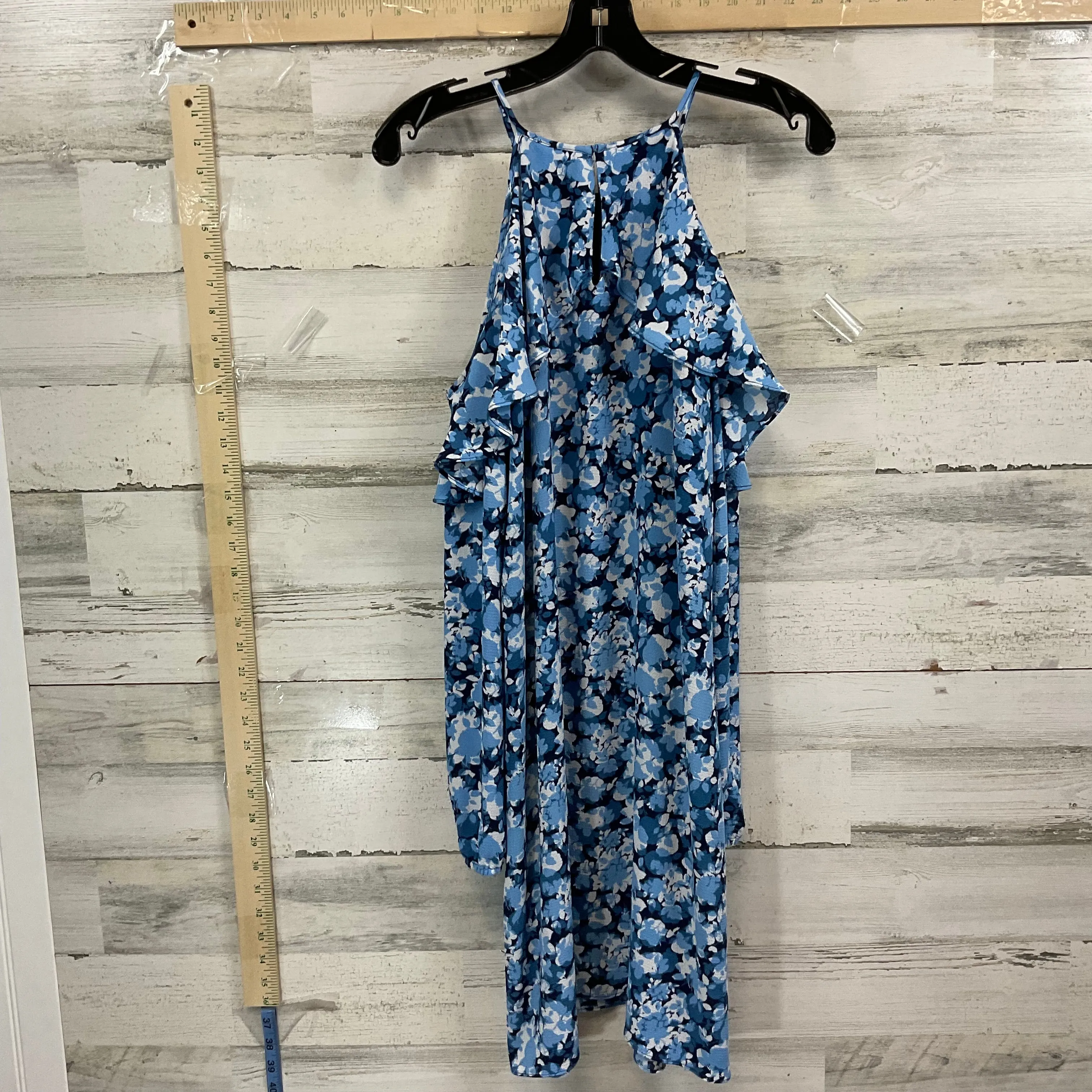 Blue Dress Casual Short Michael By Michael Kors, Size S