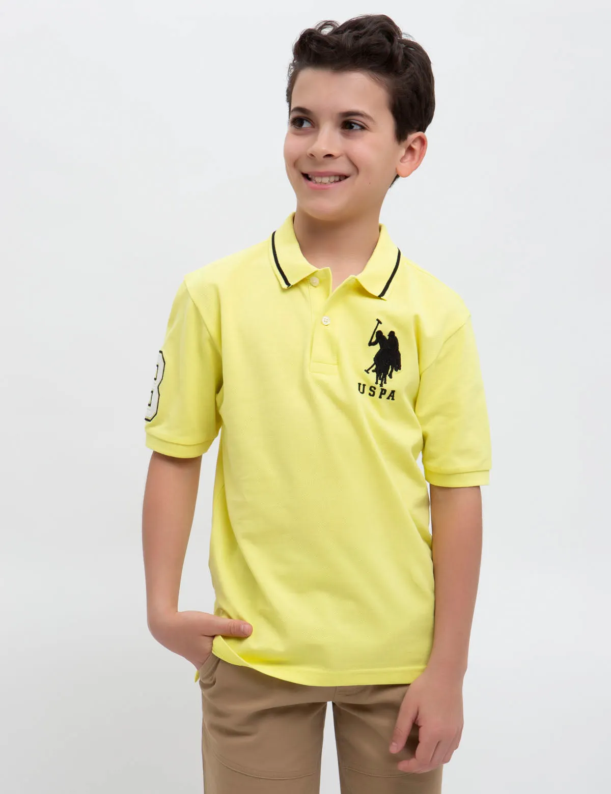 BOYS SOLID POLO SHIRT