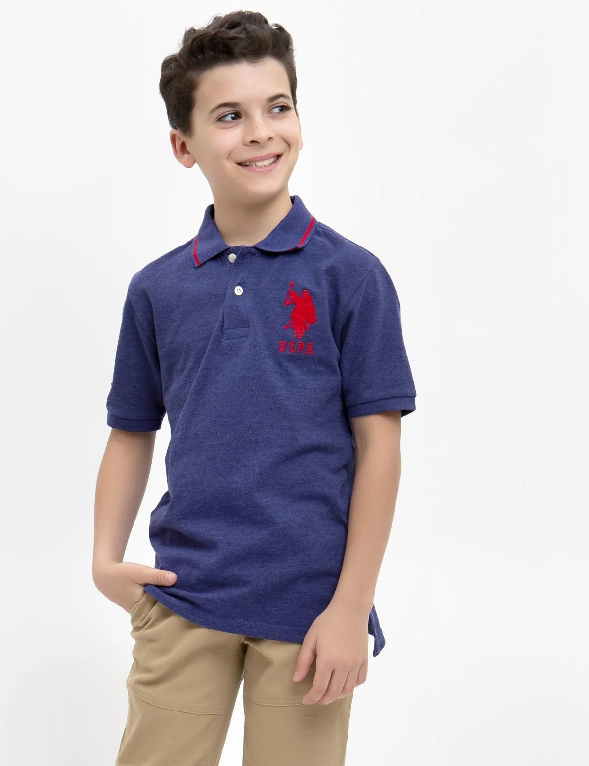 BOYS SOLID POLO SHIRT