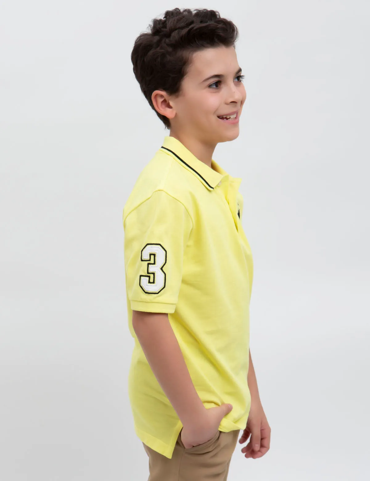 BOYS SOLID POLO SHIRT