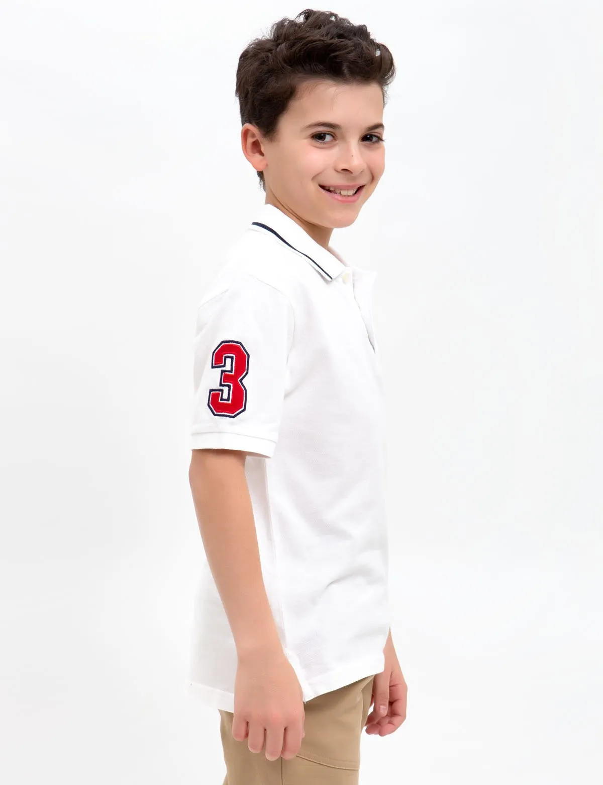 BOYS SOLID POLO SHIRT