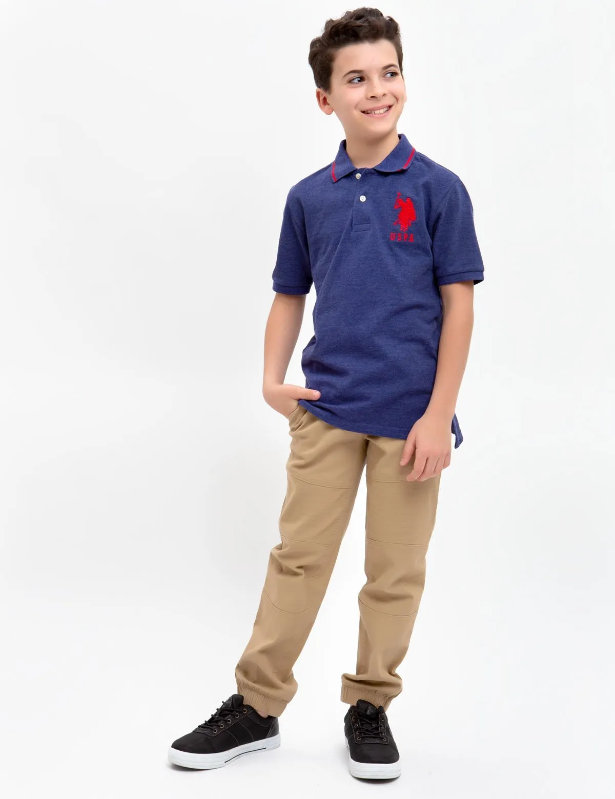 BOYS SOLID POLO SHIRT