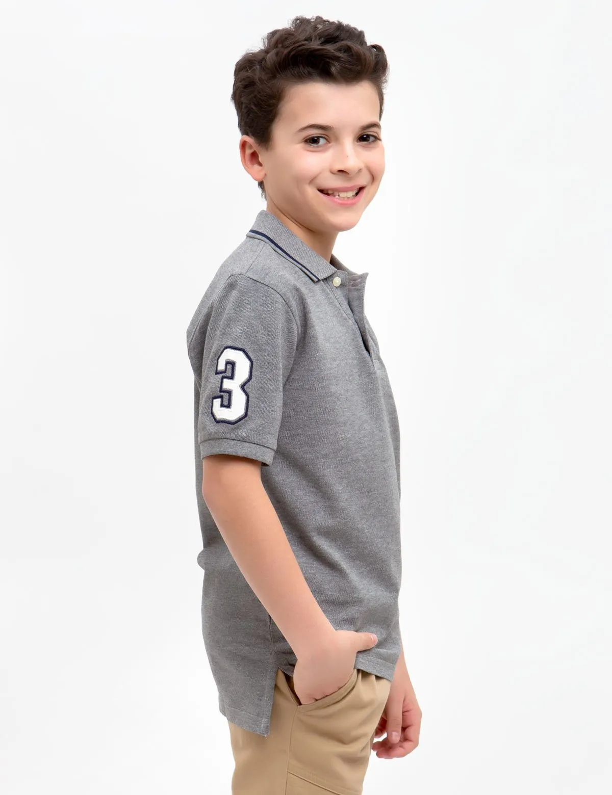 BOYS SOLID POLO SHIRT