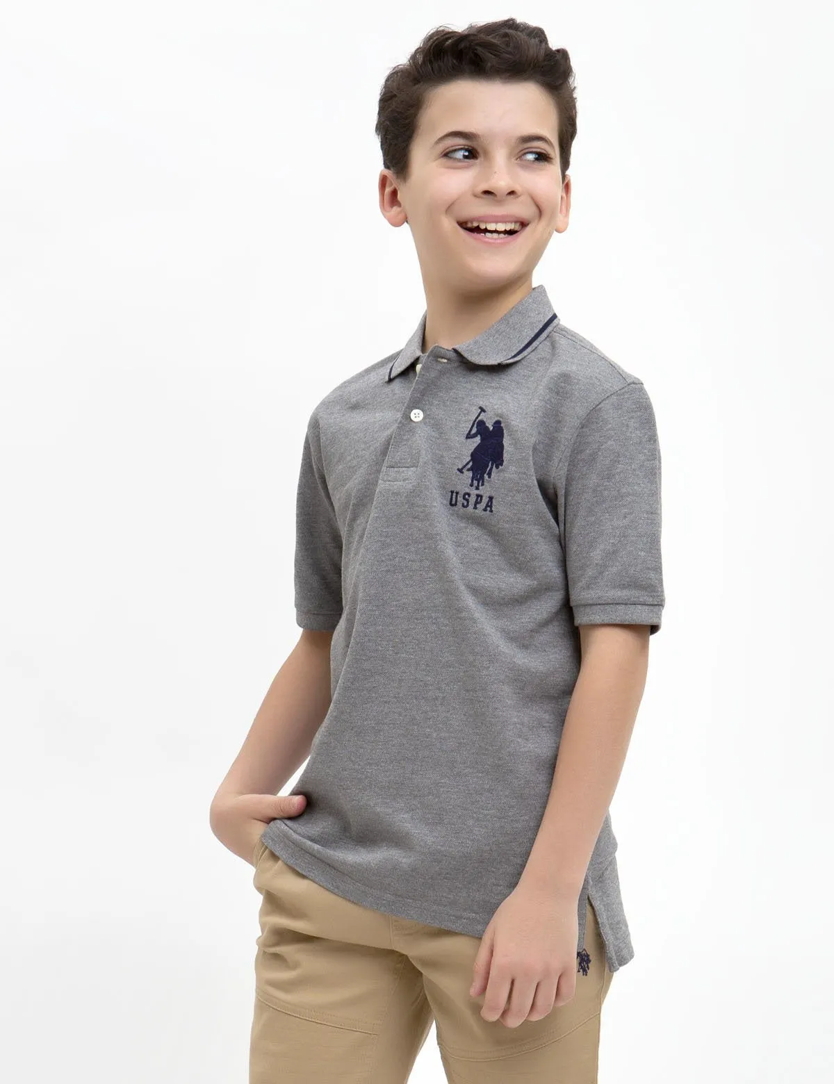 BOYS SOLID POLO SHIRT