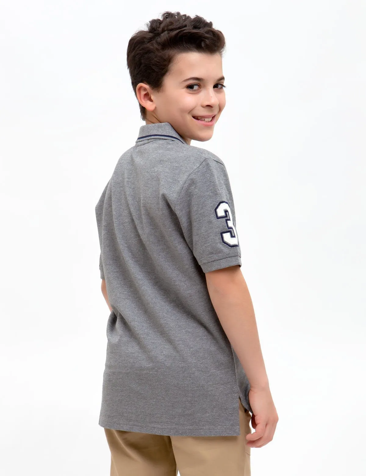 BOYS SOLID POLO SHIRT