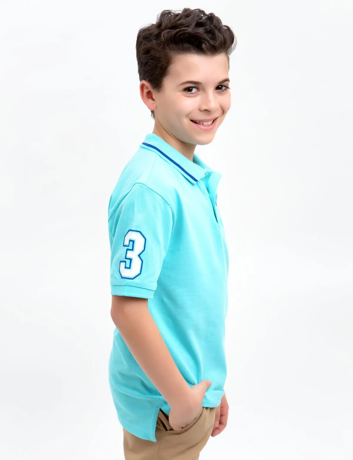 BOYS SOLID POLO SHIRT