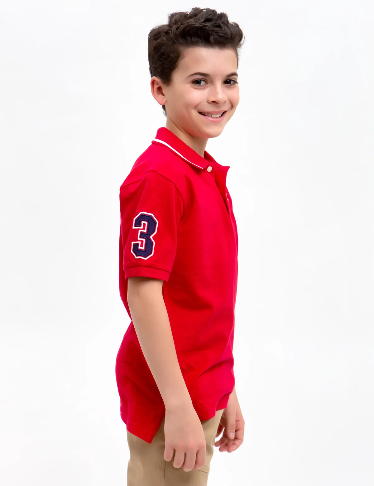 BOYS SOLID POLO SHIRT