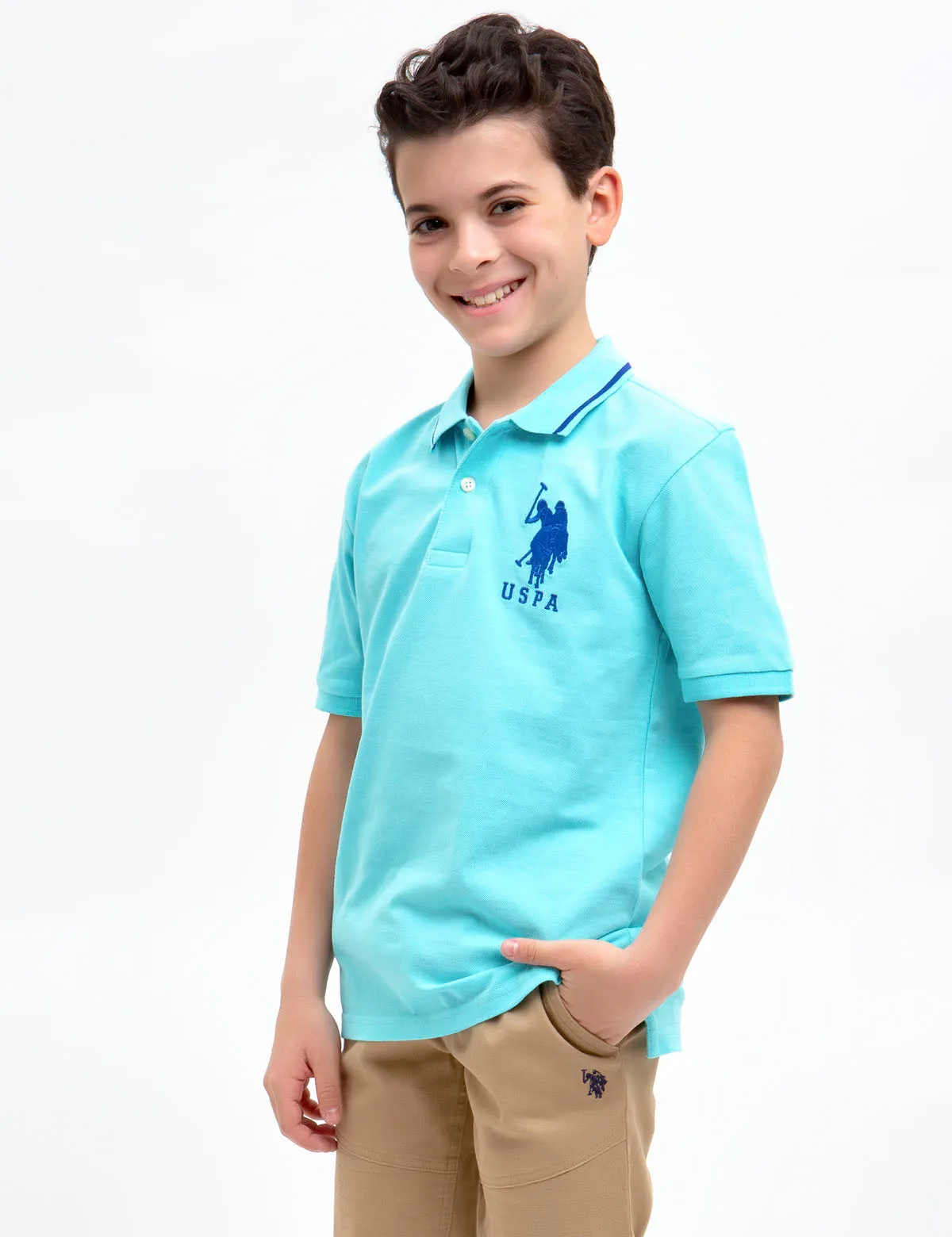 BOYS SOLID POLO SHIRT