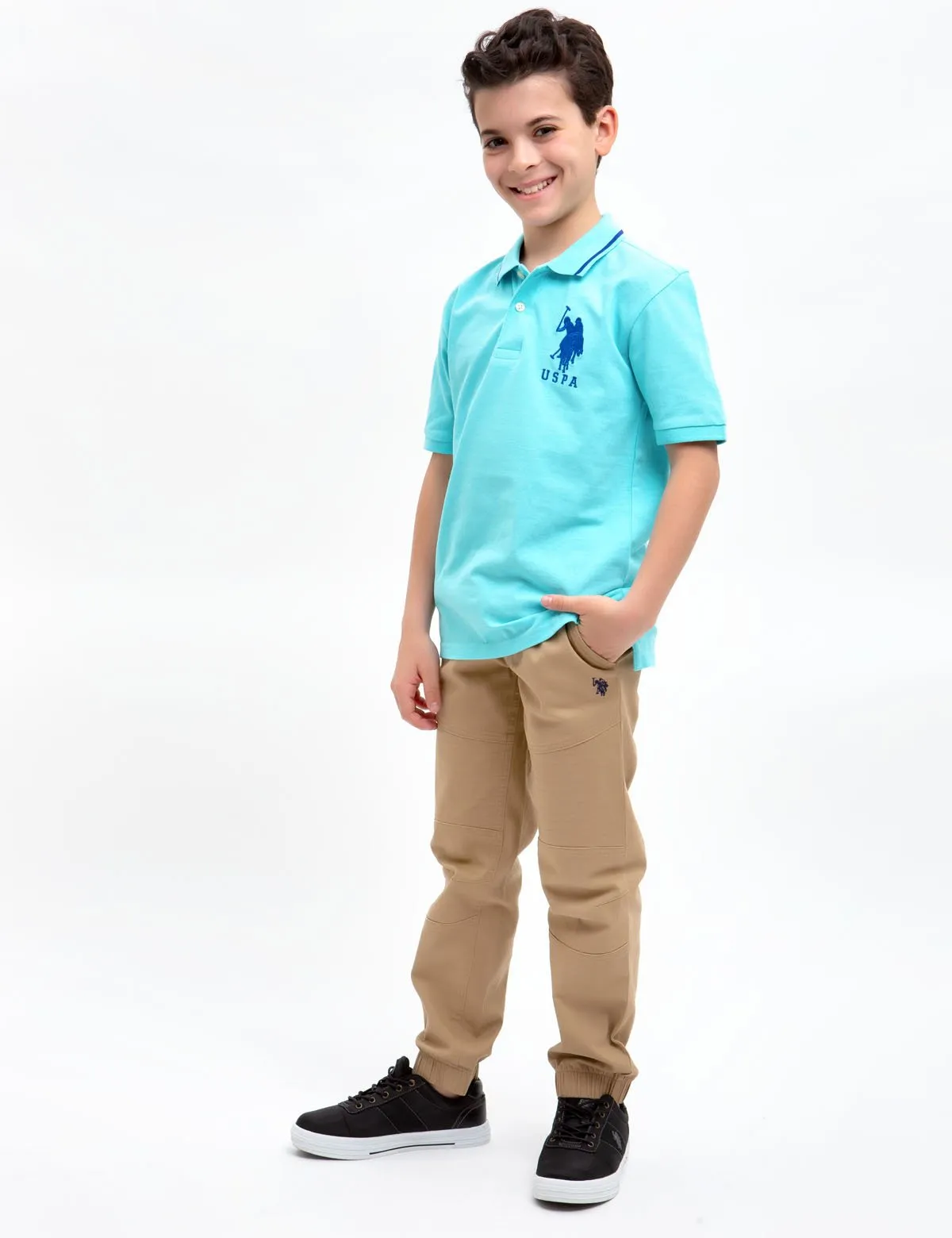 BOYS SOLID POLO SHIRT