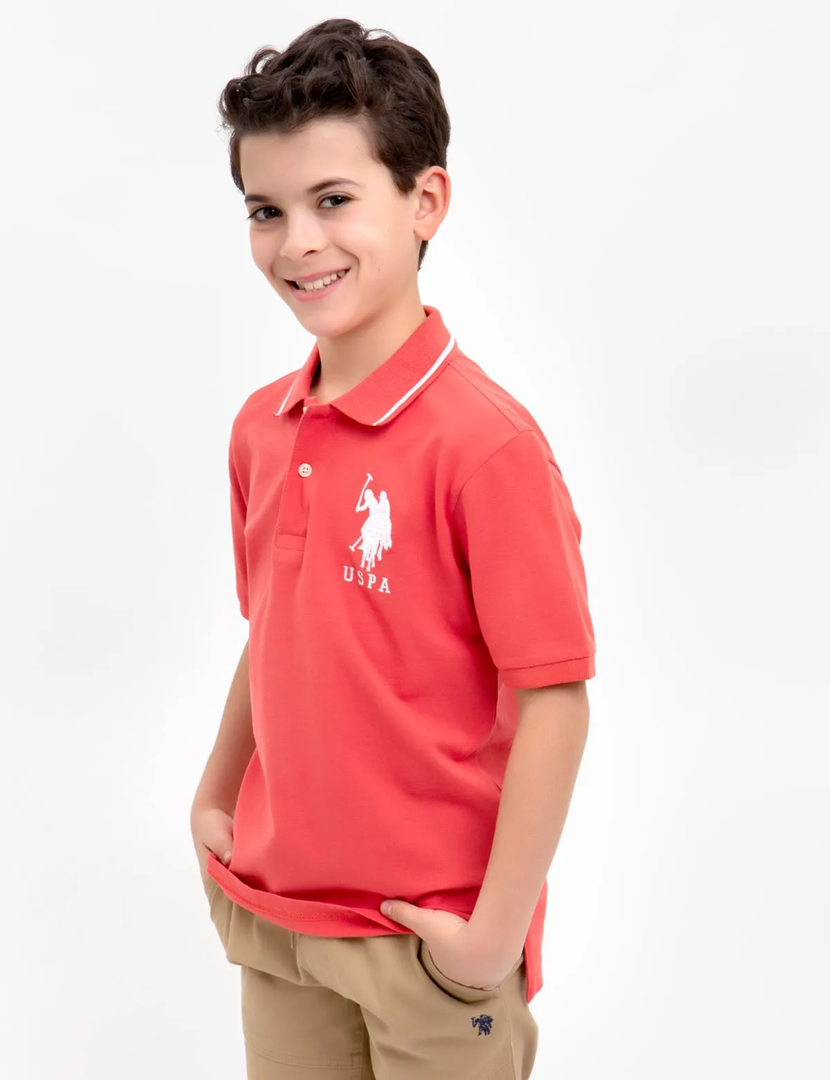 BOYS SOLID POLO SHIRT