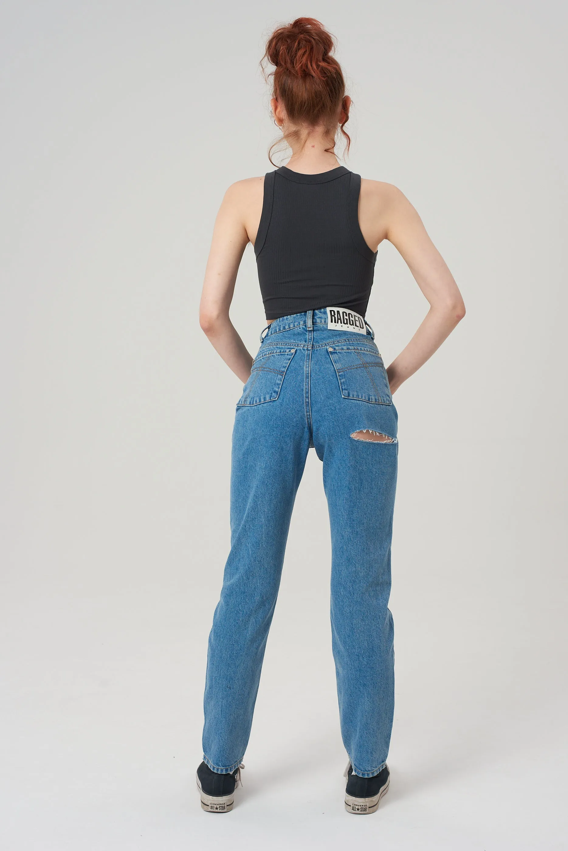 Butt cut jeans - light blue