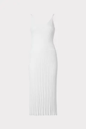 Cami Top Pleated Midi Dress