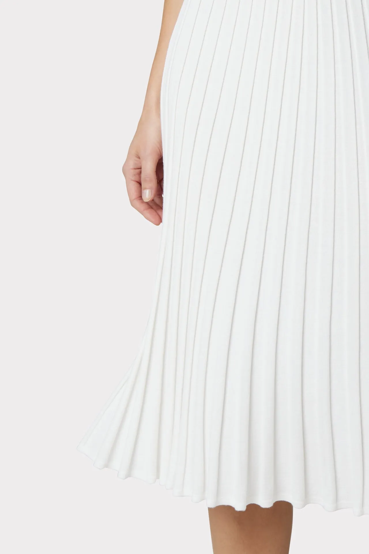 Cami Top Pleated Midi Dress