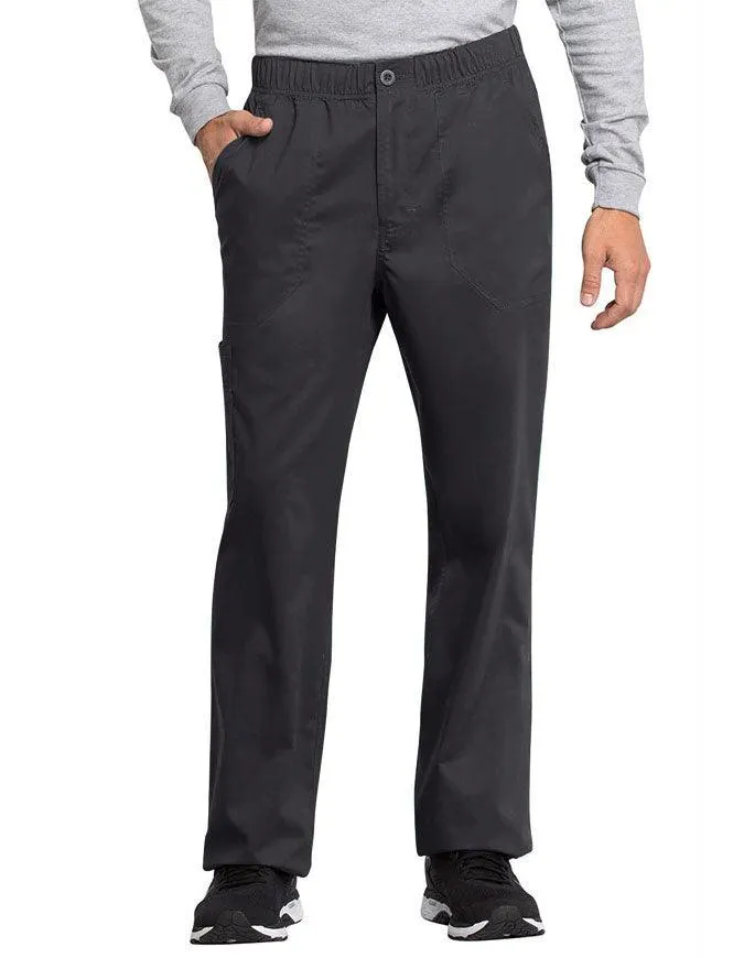 Cherokee Workwear Revolution Tech Men's Mid Rise Straight Leg Zip Fly Pant