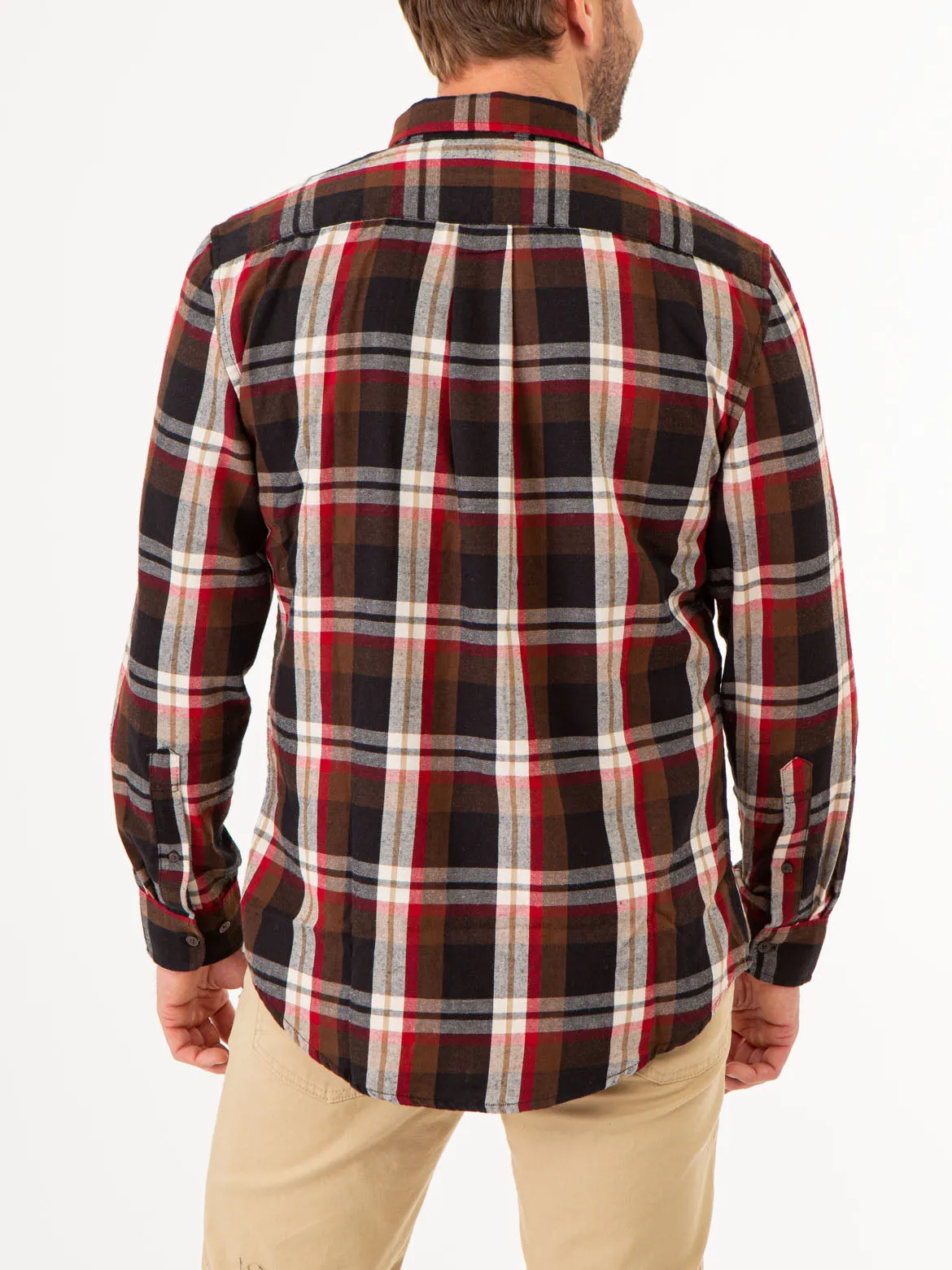 CHEST POCKET YARN DYE PLAID SHIRT