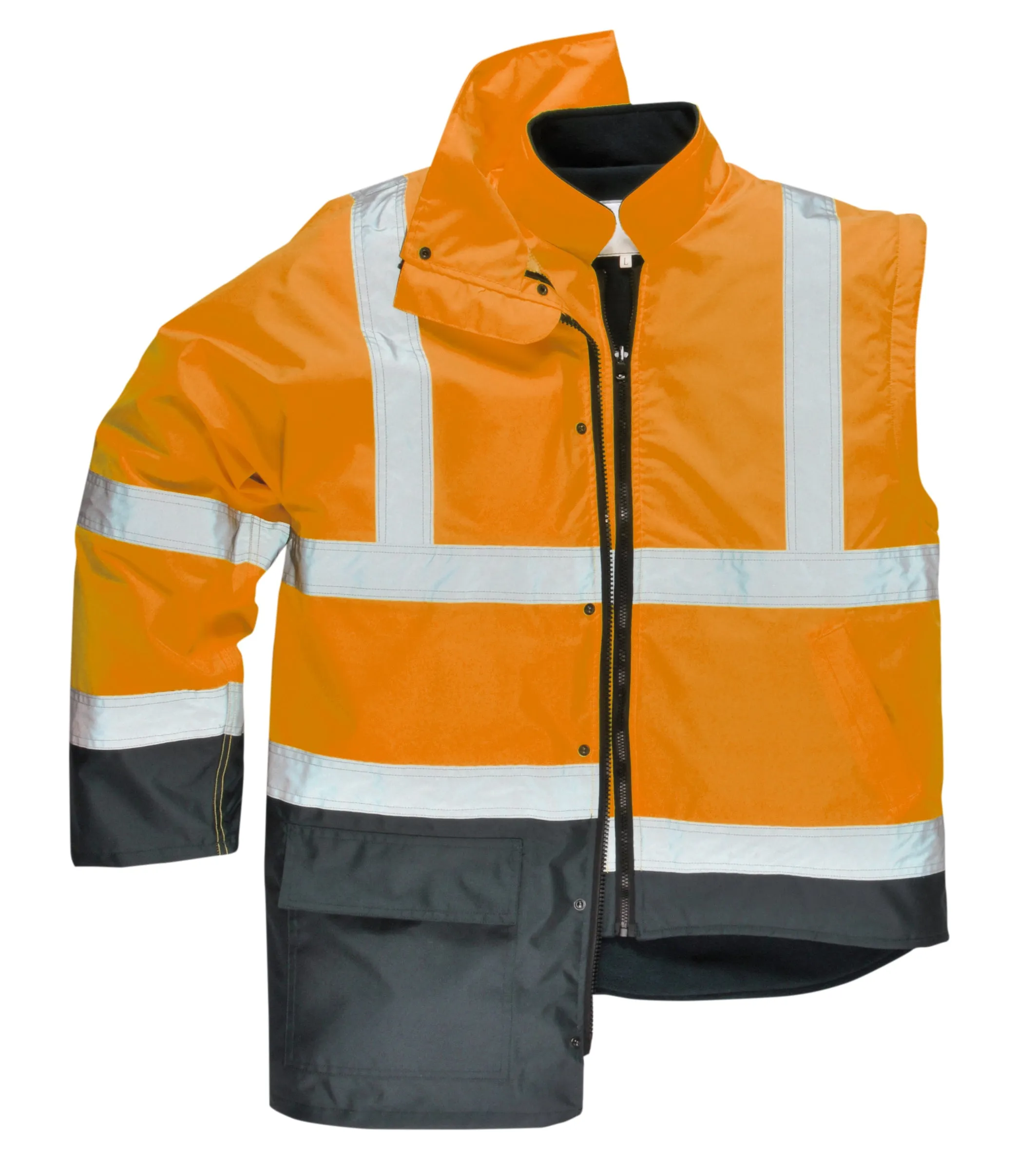 Class 3 Portwest Orange Hi-Vis Executive 5-in-1 Jacket