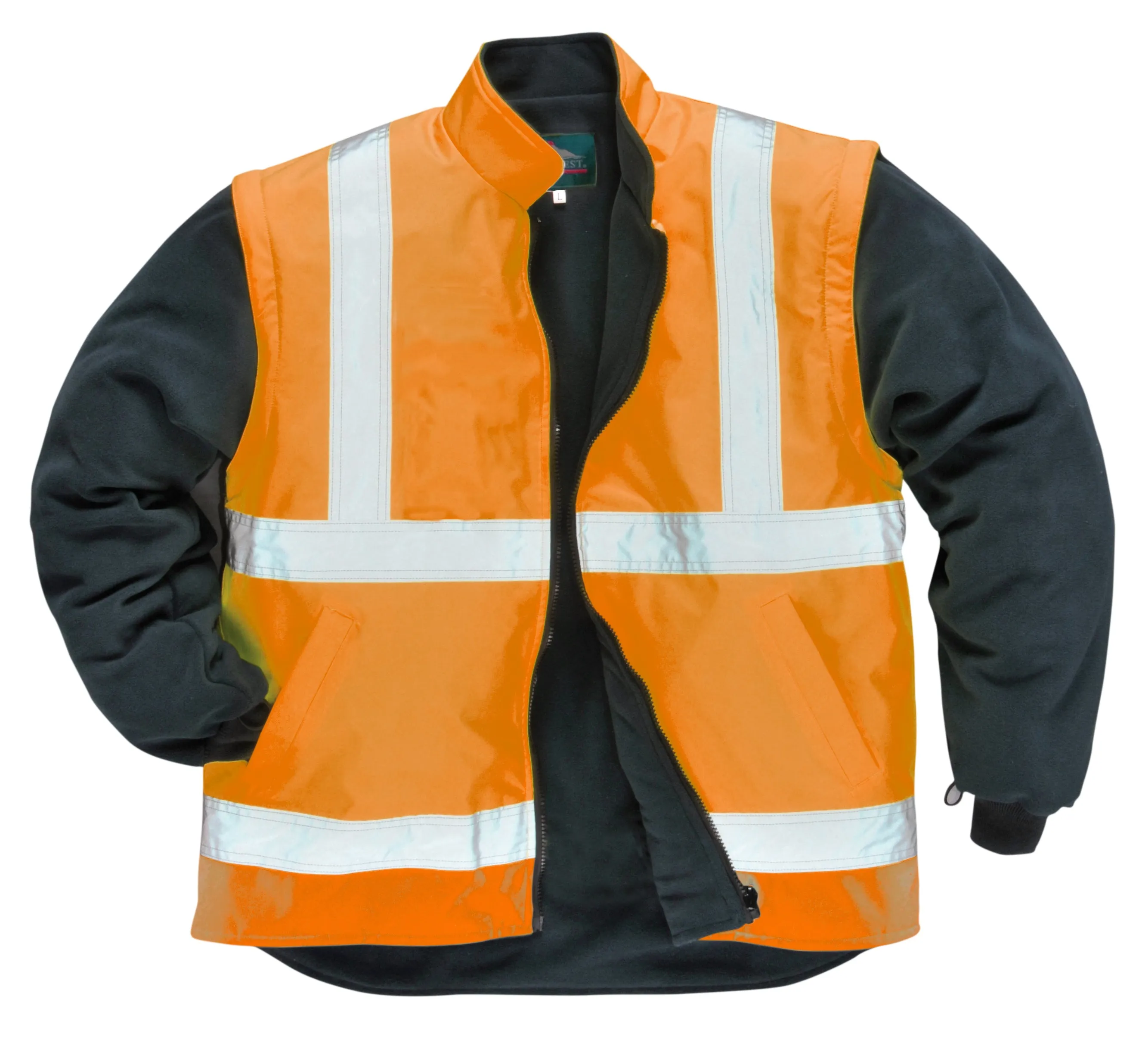 Class 3 Portwest Orange Hi-Vis Executive 5-in-1 Jacket