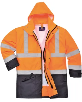 Class 3 Portwest Orange Hi-Vis Executive 5-in-1 Jacket